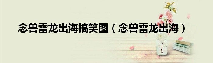 念帝雷龙怎么打伤害（念兽雷龙出海如何秒炸）