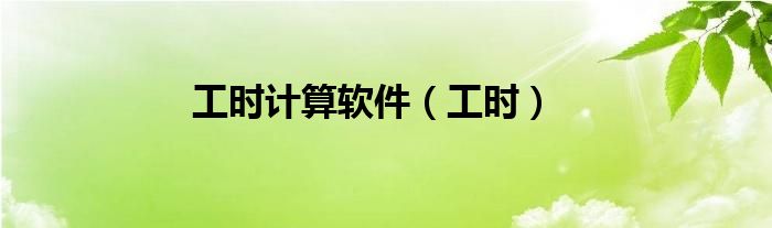 怎样记工时算工资（计工时算工资的软件）