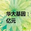 华大基因：认购绍兴美越医疗产业基金1.49亿元