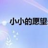 小小的愿望未播片段（小小的愿望撤档）