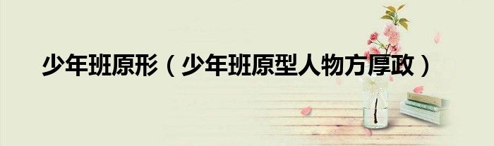 电影少年班方厚政原型（方厚政少年班的原型）