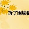 拆了围墙猜一个字（拆了围墙打一字）