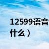 12599语音留言如何听（12599语音留言是什么）