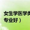 女生学医学类什么专业适合（女生学医学什么专业好）