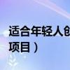 适合年轻人创业项目是哪些（适合年轻人创业项目）