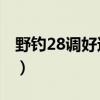 野钓28调好还是19调好（鱼竿28调什么意思）