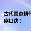 古代国家朝代排序和统治者（古代国家朝代排序口诀）