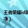 王者荣耀id简单干净搞笑（王者荣耀id简单干净）