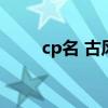cp名 古风（适合组cp的古风名字）
