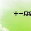 十一月初九出生的男孩（十一月）