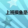 上班摸鱼是什么意思（摸鱼是什么意思）