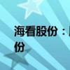 海看股份：股东拟合计减持不超过7.55%股份