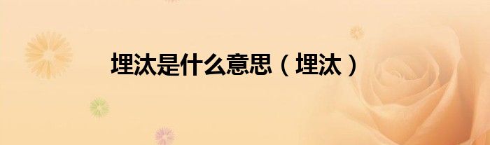 埋汰的意思是什么意思（埋汰怎么读意思是什么意思）