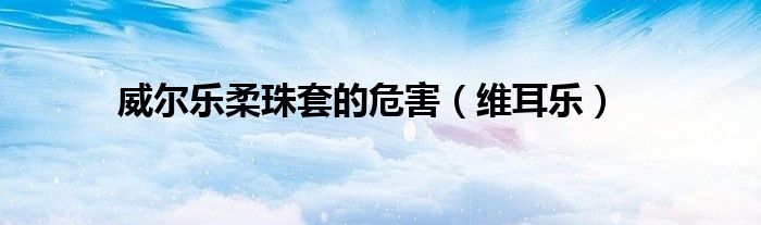 威尔柔哪里卖（威尔乐柔珠套京东商城）
