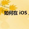 如何在 iOS 上使用隐藏我的电子邮件功能