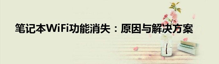 笔记本wifi找不到wifi网络（笔记本wifi功能消失的原因有哪些）